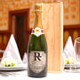 Personalised Champagne Gift With Pewter Monogram Label, thumbnail 2 of 5