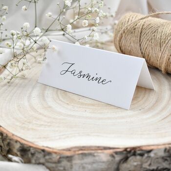 Personalised Calligraphy Wedding Place Name Card, 3 of 7