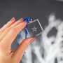 Little Star Engraved Glass Hanging Decoration, thumbnail 7 of 9