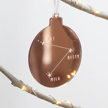 Personalised Constellation Christmas Bauble, 2 of 3