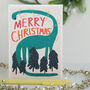 Dinosaur Christmas Card For Kids, thumbnail 5 of 6