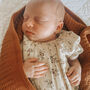 Cellular Baby Blanket 'Glazed Dune' | Organic Cotton, thumbnail 4 of 11