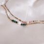 Pearl, Beads And 18 K Gold Plated Paperclip Chain Bracelet, thumbnail 1 of 5