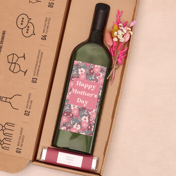 Mother's Day Letterbox Wine With Chocolate And Flowers, 2 of 3