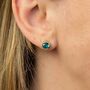 18ct Gold Plated December Birthstone Stud Earrings, thumbnail 1 of 8