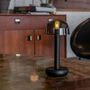 Two Cordless Table Lamp Black With Smoked, thumbnail 1 of 2