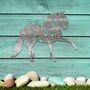 Rusted Metal Walking Horse, Animal Wall Art Decor, thumbnail 5 of 10