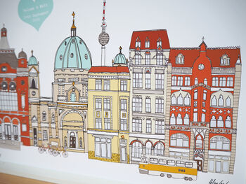 Berlin Personalised Cityscape Print, 3 of 5