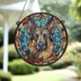 German Shepherd Stained Glass Effect Suncatcher, thumbnail 6 of 6