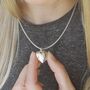 Silver Heart Locket Necklace, thumbnail 5 of 8