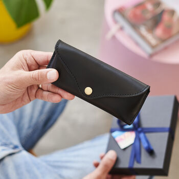 Personalised Leather Glasses Case With Heartfelt Laser Engraved Message, 3 of 7