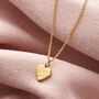 Personalised Textured Heart Charm Necklace, thumbnail 6 of 10