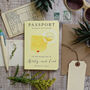 Passport Wedding Invitation Watercolour Style And RSVP Luggage Tag, thumbnail 9 of 12