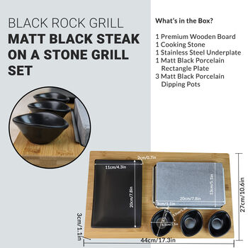 Black Rock Grill Table Top Hot Stone Cooking Set, 2 of 7