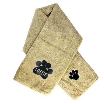 Personalised Paw Print Pet Towel, 5 of 5