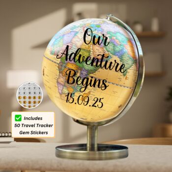 Wedding Guestbook Globe Guest Book Alternative Travel, 7 of 10