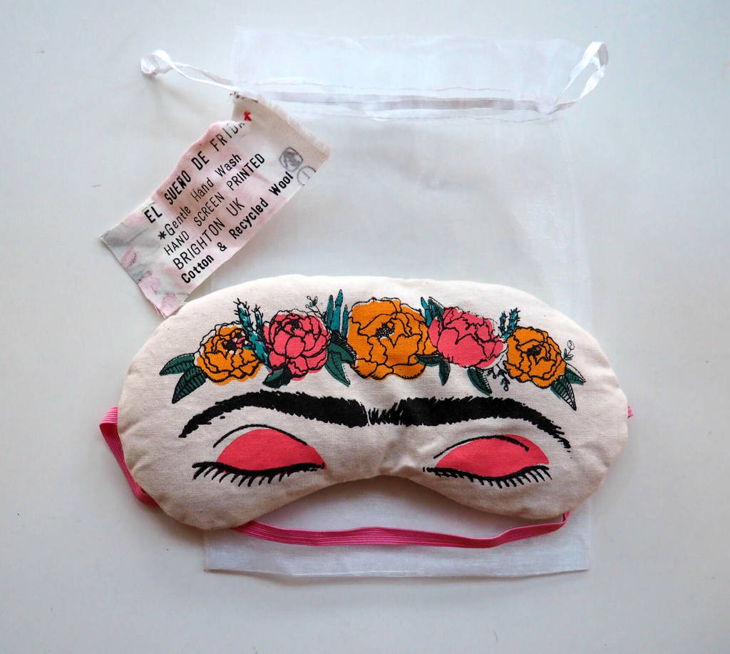 Sleeping Frida Eye Mask/ Frida Kahlo Eye Pillow, 1 of 6