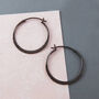Battered Small Gold Plated Silver Hoop Earrings, thumbnail 7 of 8