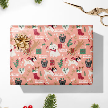 Personalised Dogs Christmas Wrapping Paper, 8 of 8