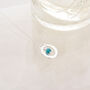 Halo Birthstone Necklace Turquoise December, thumbnail 7 of 7