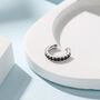 Sterling Silver Black Cz Ear Cuff, thumbnail 1 of 11