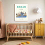 Babar Fishing Vintage Nursery Art Print, thumbnail 5 of 5