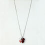 Colourful Crystal Four Leaf Clover Pendant Necklace, thumbnail 3 of 8