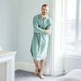 Men's 'Moss' Herringbone Brushed Cotton Nightshirt, thumbnail 3 of 4