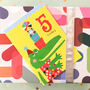 Crocodile 5th Birthday Card, thumbnail 1 of 5