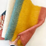 Hand Felted Chunky Colour Block Stripe Scarf, thumbnail 6 of 11