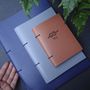 Personalised Love Knot Leather Travel Journal Or Wallet, thumbnail 5 of 8