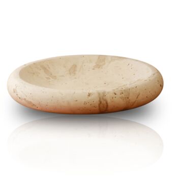 Travertine Round Stone Tray, 2 of 2