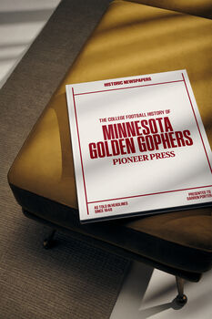 Minnesota Golden Gophers College Football Personalised Newspaper History Book, 7 of 9