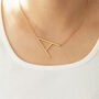 Personalised Gold Letter Necklace, thumbnail 3 of 4