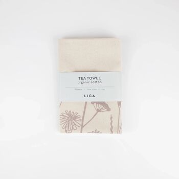Organic Tea Towel | Flowers, 3 of 3
