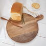 Natural Wood Chopping Board With Handle, thumbnail 1 of 4