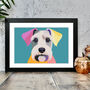 Schnauzer Dog Portrait Illustration Art Print, thumbnail 1 of 2