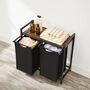 Laundry Sorter Basket Hamper With Removable Bags, thumbnail 6 of 9