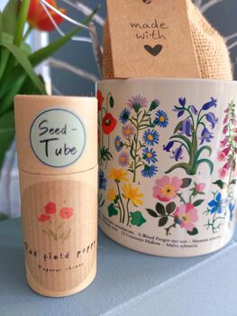 Poppy Seeds Gift Set With Ceramic Mug, 4 of 6