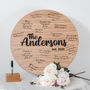 Wedding Guest Book Personalised Signing Board, thumbnail 1 of 6