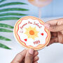 Personalised L' Amour Au Soleil Year Ceramic Coaster, thumbnail 2 of 3