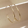 Preistess Organic Textured Hoops In Silver Or Gold, thumbnail 1 of 10