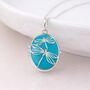 Personalised Sterling Silver Blue Dragonfly Locket Necklace With Photos, thumbnail 1 of 7