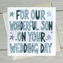 Personalised Son Wedding Book Card, thumbnail 2 of 6