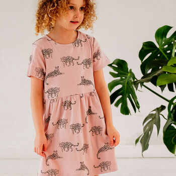 Leopard Print Children's Dress, 3 of 5