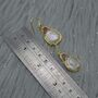 Mother Of Pearl Pink Tourmaline Silver Earrings, thumbnail 7 of 9