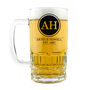 Monogrammed Beer Glass Tankard, thumbnail 5 of 5