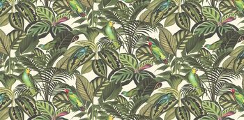 Tropical Jungle Silhouette Lampshades In Jade Green, 3 of 6