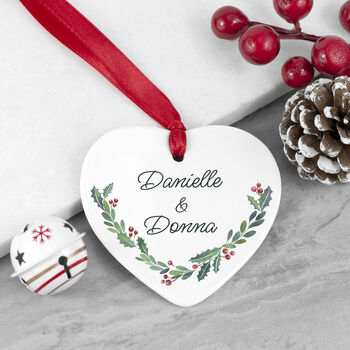 Personalised Couple's Christmas Decoration, 3 of 11