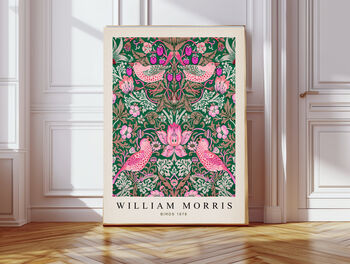William Morris Birds And Marigolds Floral Art Prints, 2 of 3